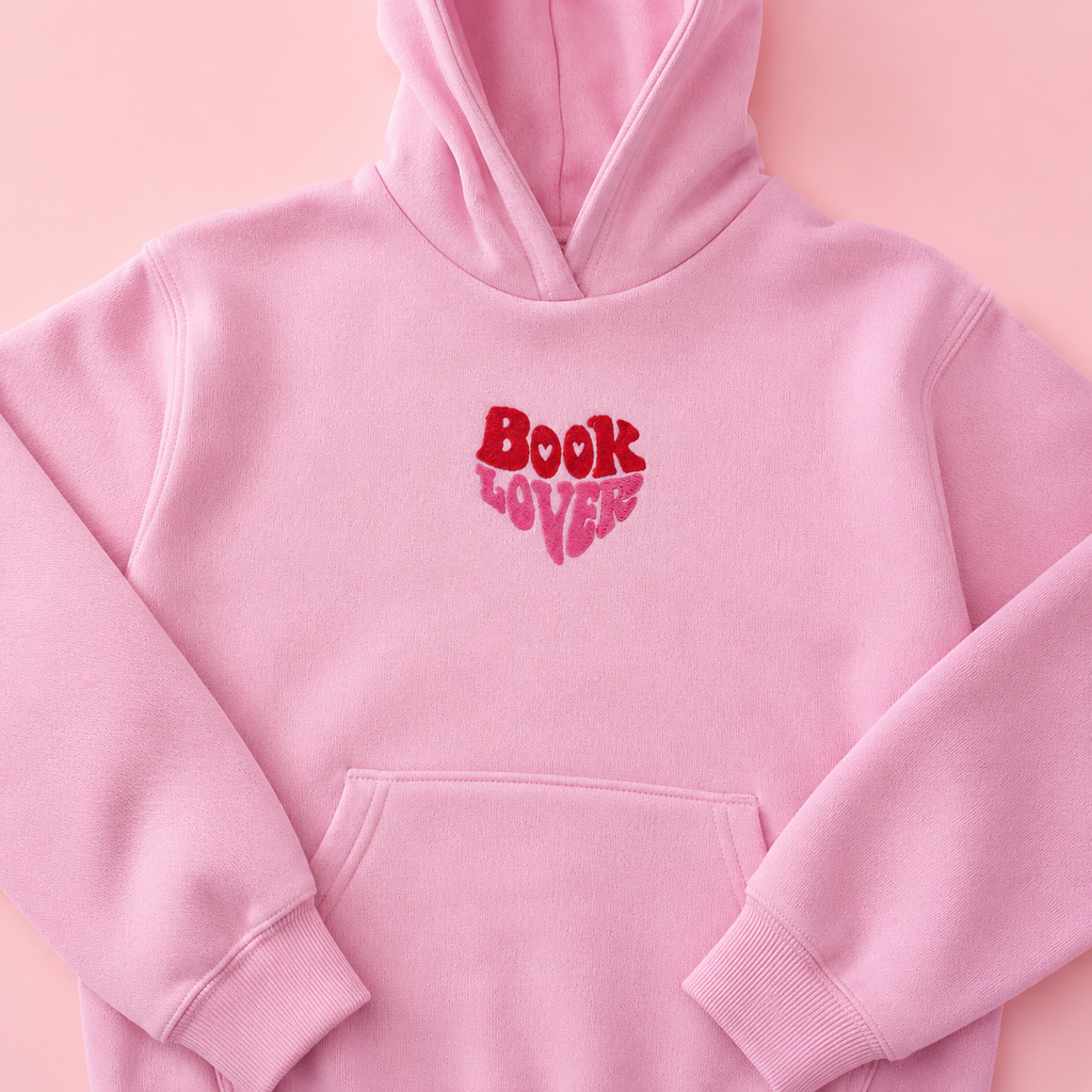 Booklover Hoodie – Rosa