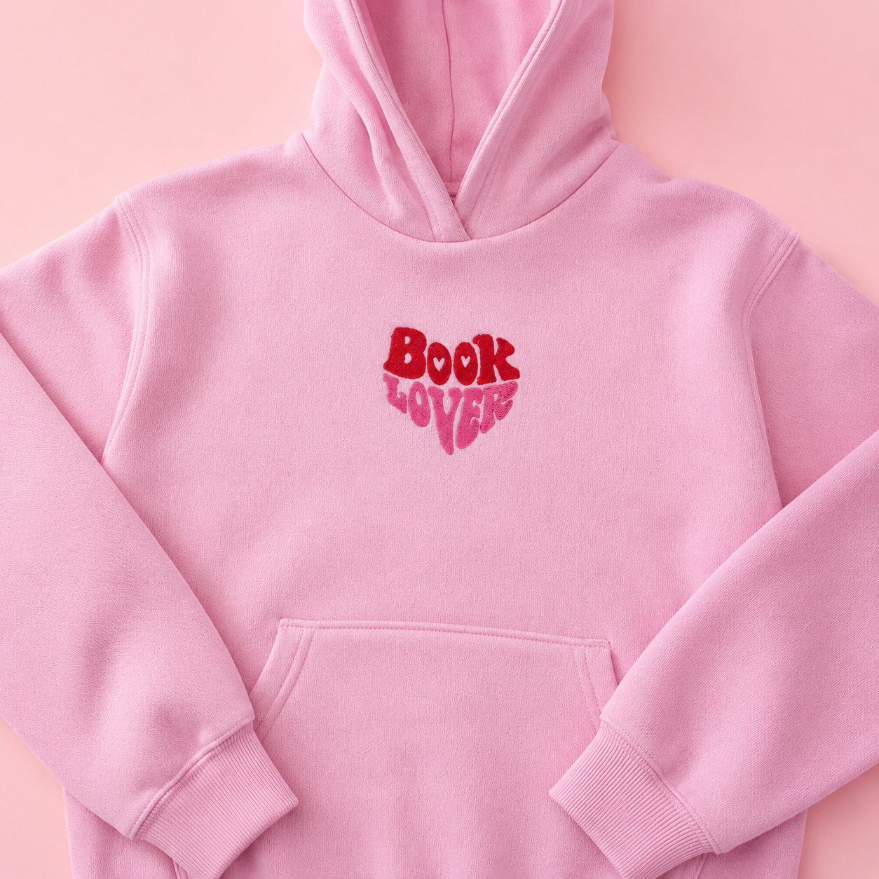 Booklover Hoodie – Rosa