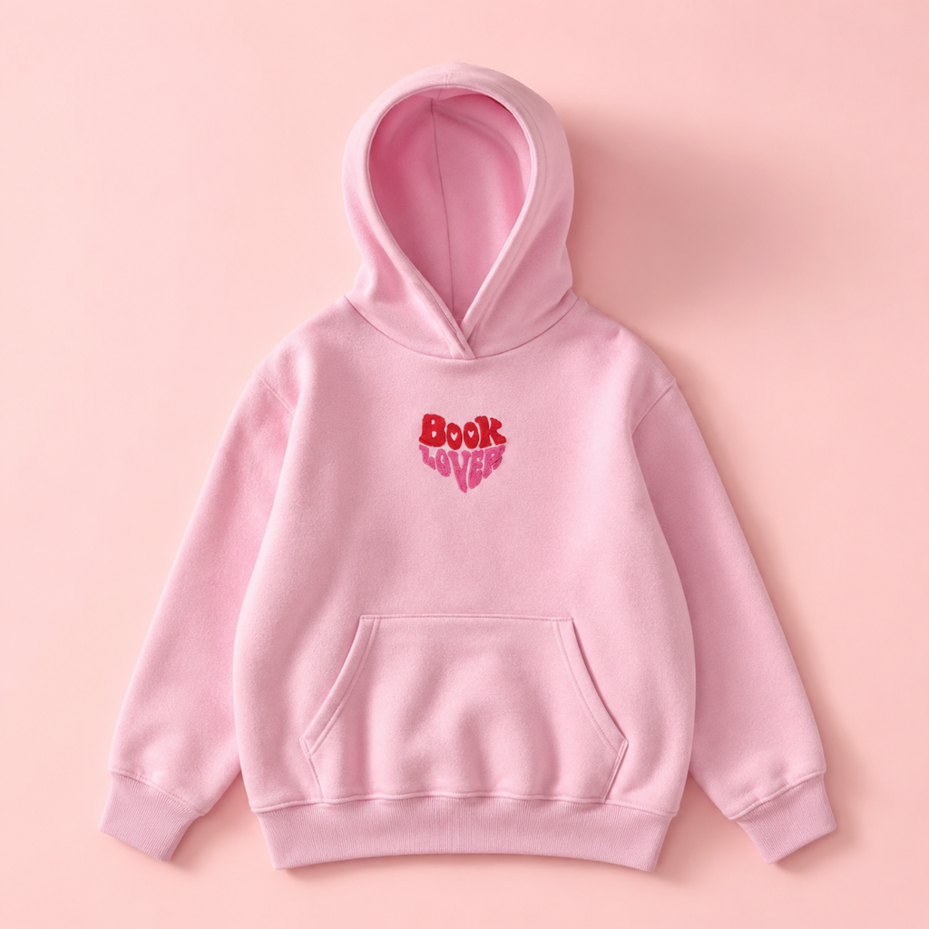 Booklover Hoodie – Rosa