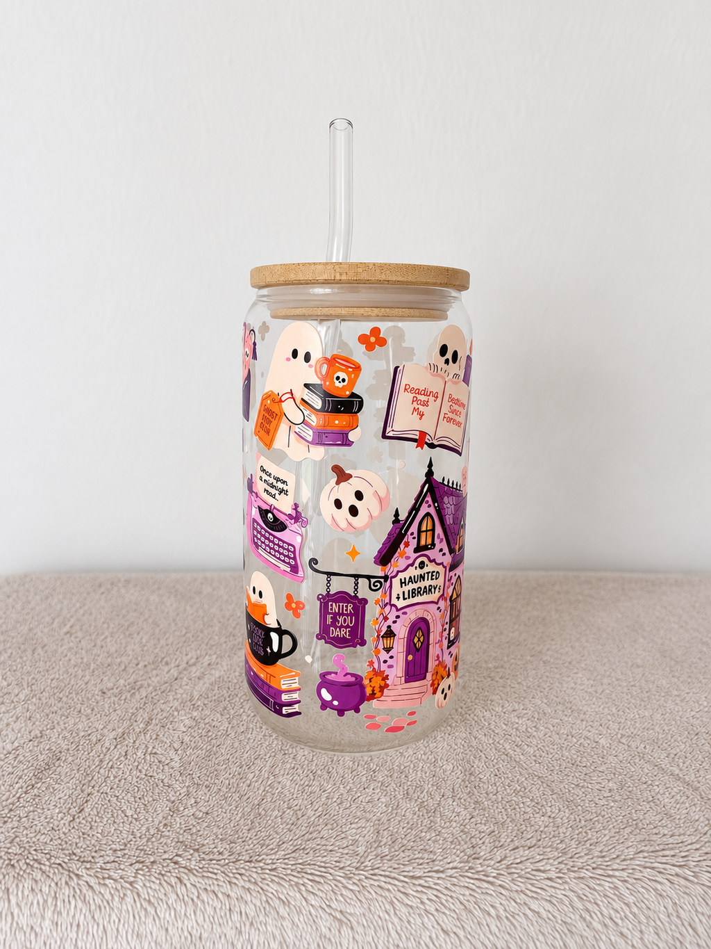 Spooky Season Tumbler | Cozy Halloween Trinkglas