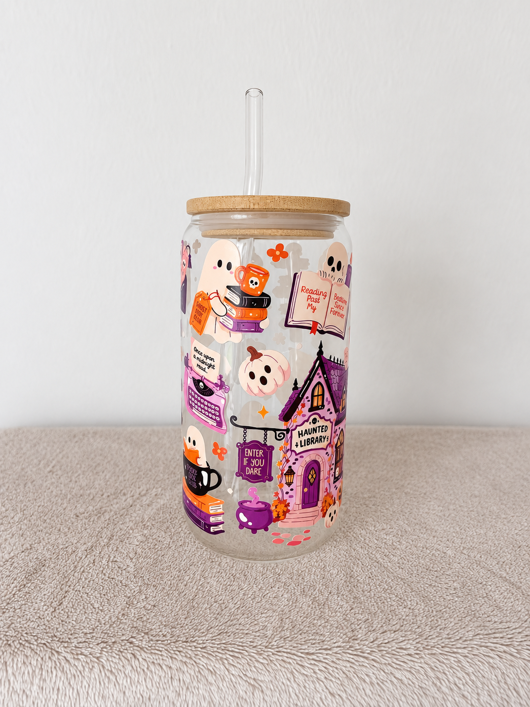 Spooky Season Tumbler | Cozy Halloween Trinkglas