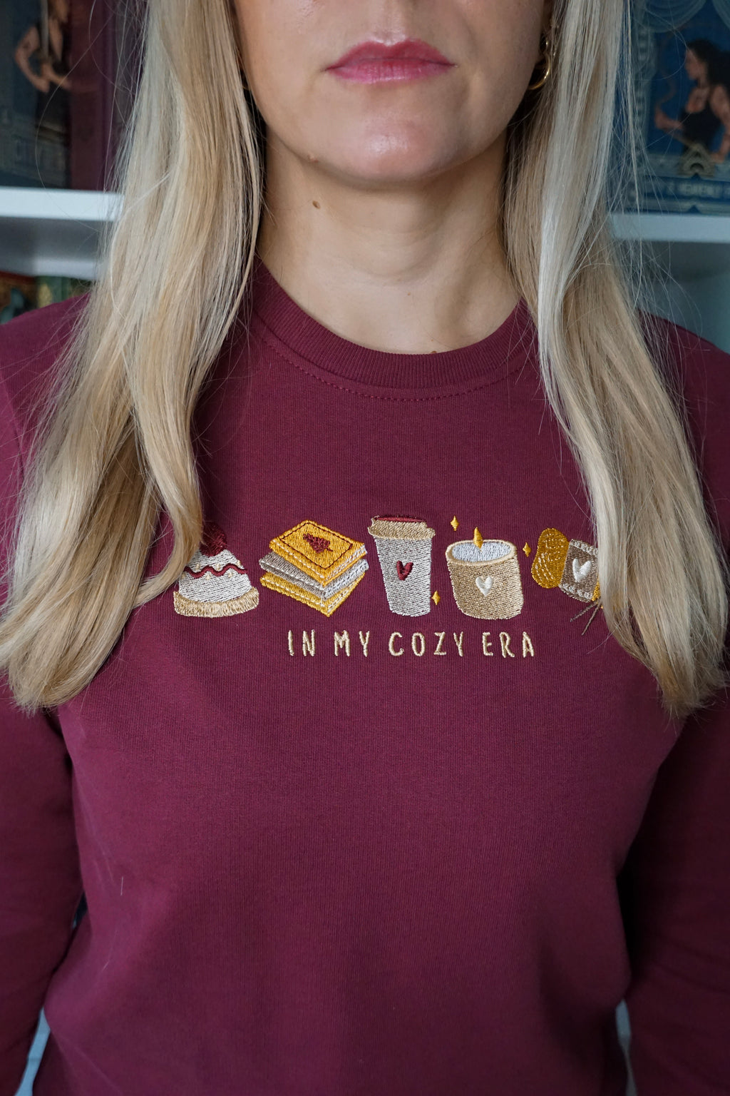 "In My Cozy Era" Autumn Sweater | Wine