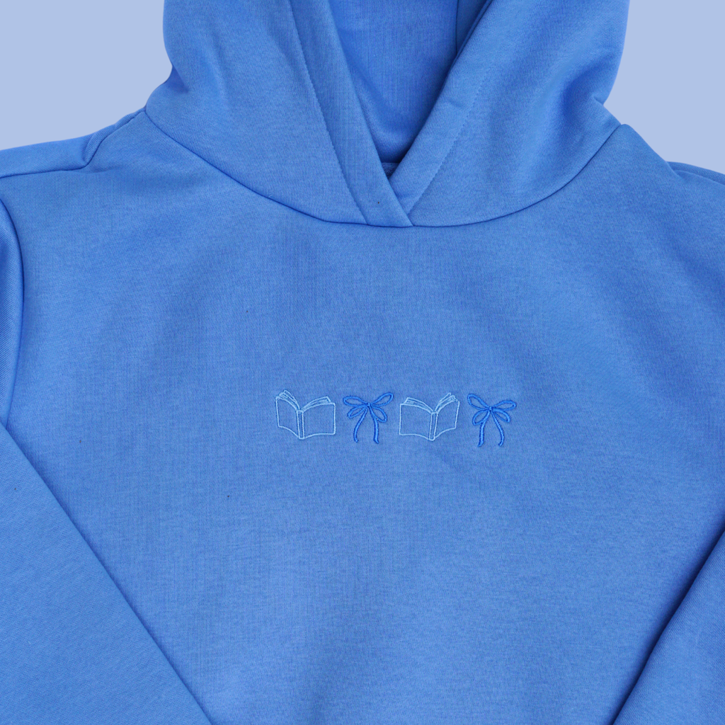 Bookish Hoodie - babyblau