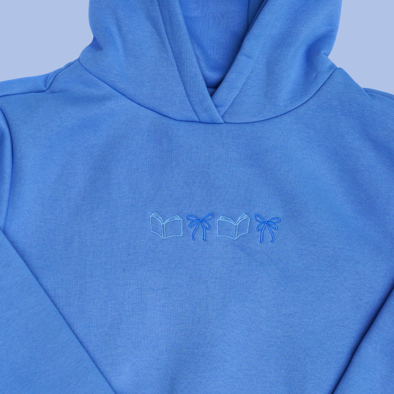 Bookish Hoodie - babyblau
